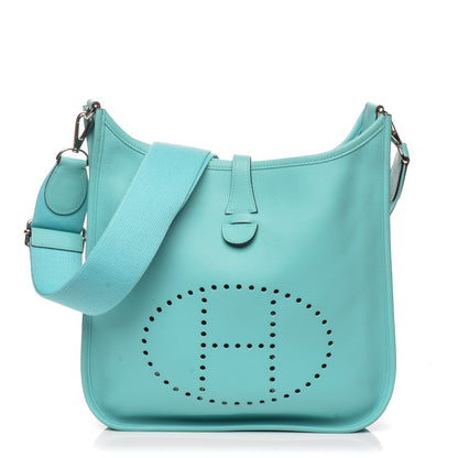 Hermes Epsom Evelyne III PM Bleu Atoll 1 of 8