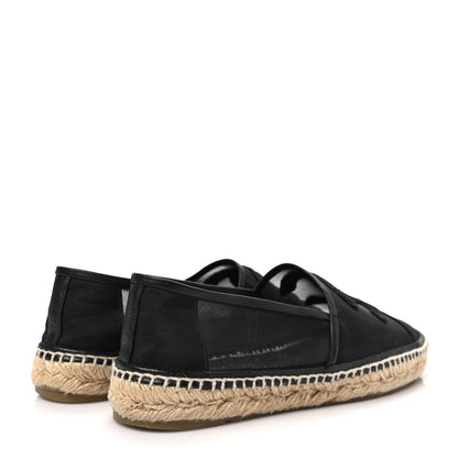 Chanel Mesh Grosgrain CC Espadrilles 38 Black 4 of 8