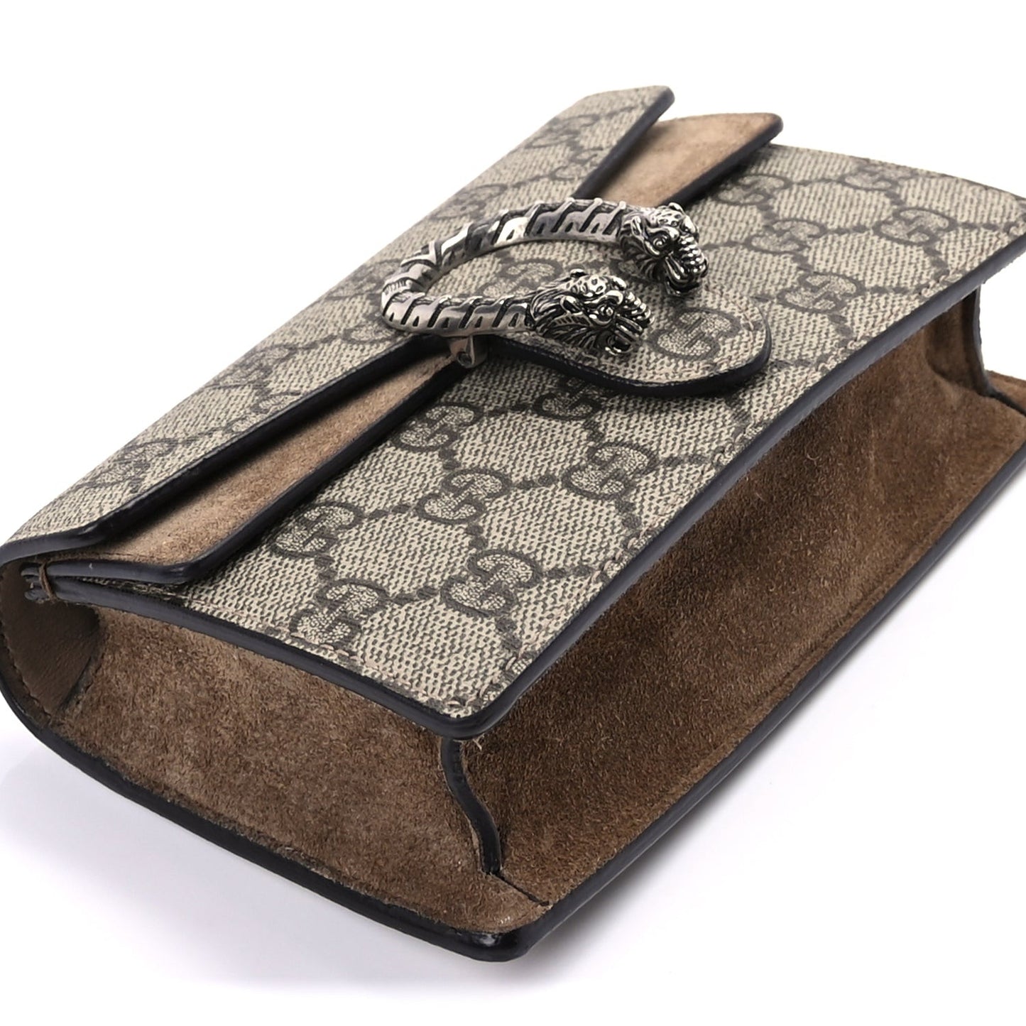 GG Supreme Monogram Super Mini Dionysus Shoulder Bag  Taupe