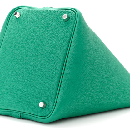 Hermes Taurillon Maurice Picotin Lock 18 PM Vert Jade 10 of 11