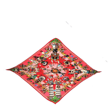 Hermes Silk Plisse Kachinas Scarf 90 1 of 8