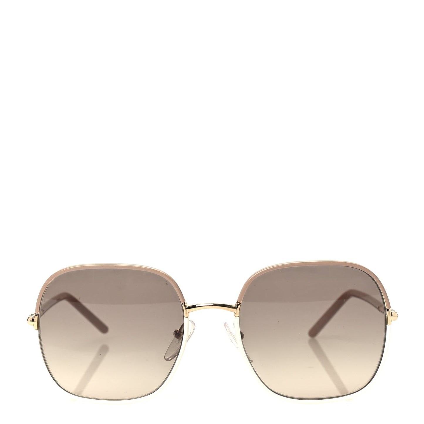 Acetate Round Sunglasses SPR67X Gold Blush