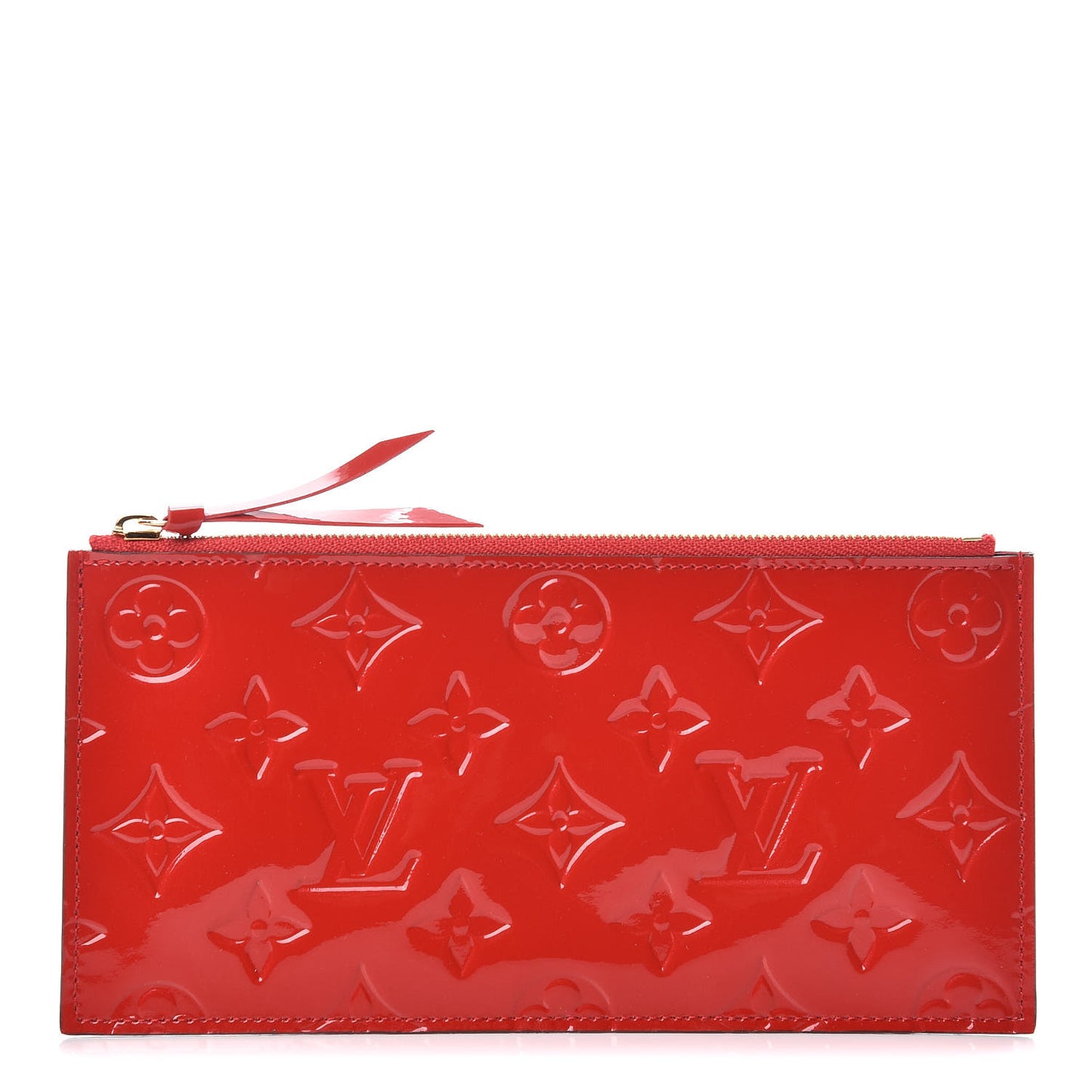 Vernis Felicie Chain Wallet Zippered Insert Cherry