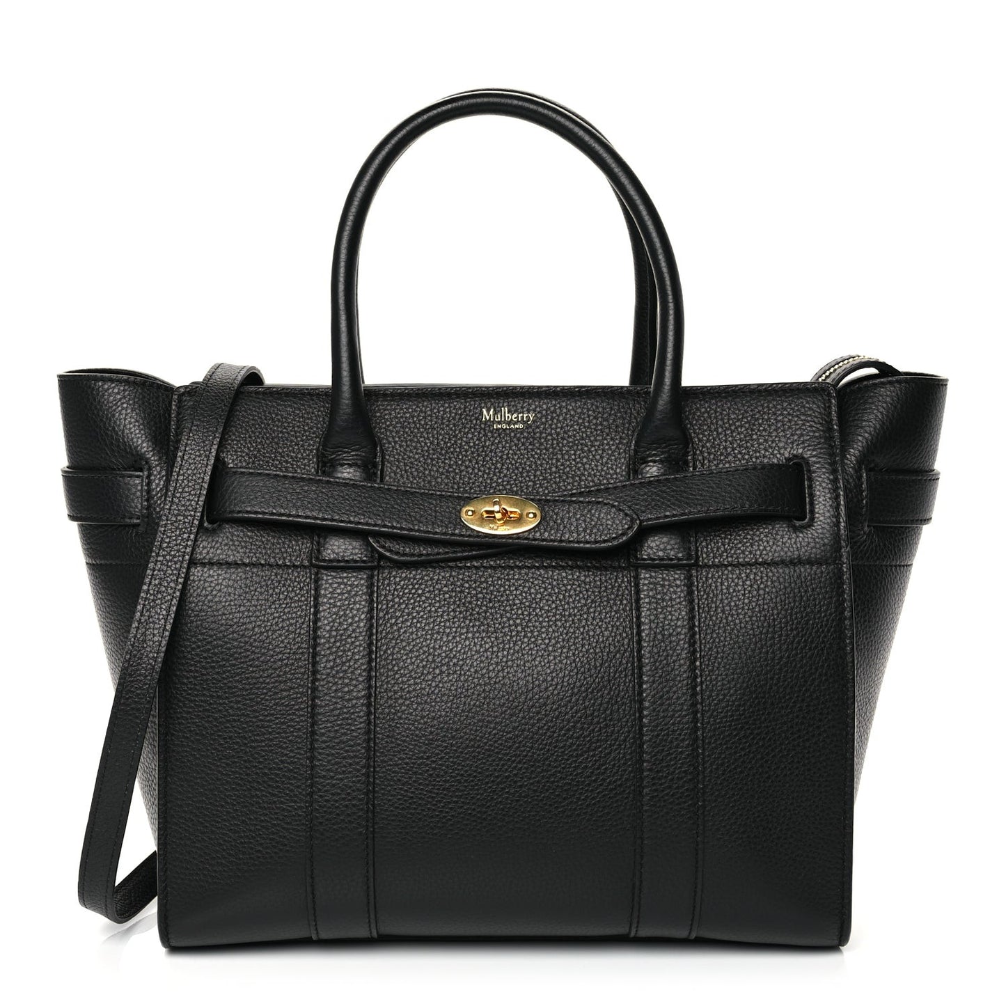 Small Classic Grain Small Zipped Bayswater Black