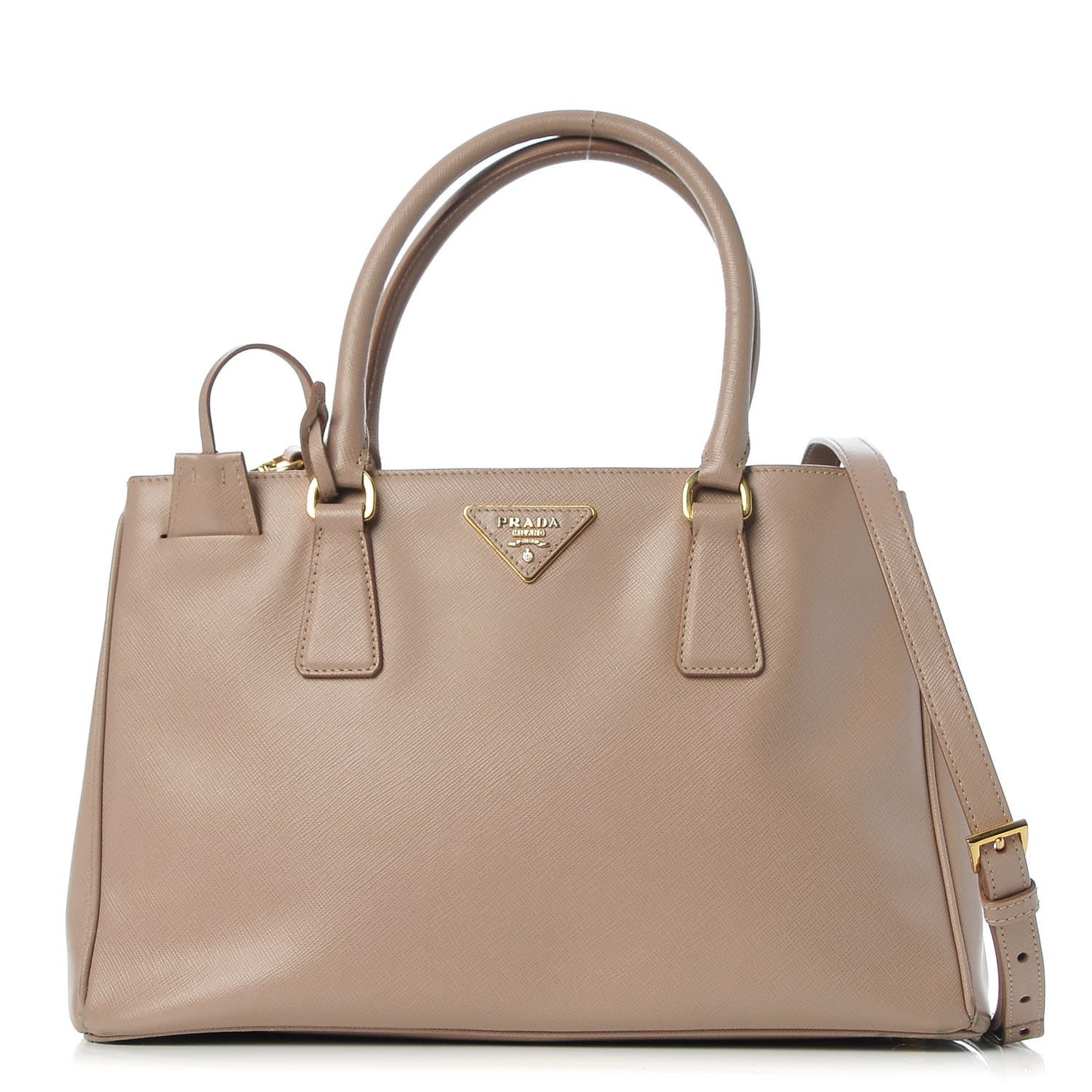 Saffiano Lux Medium Tote Cammeo