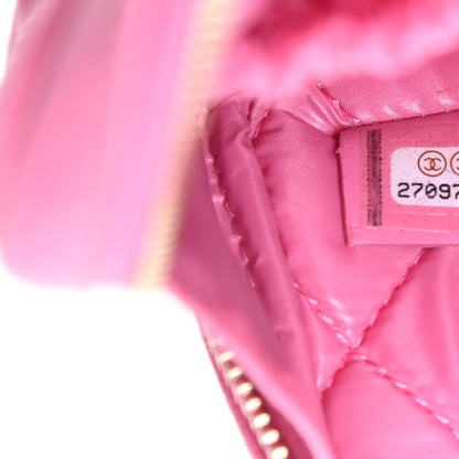 Chanel Caviar Quilted Small Curvy Pouch Cosmetic Case Pink 7 of 10