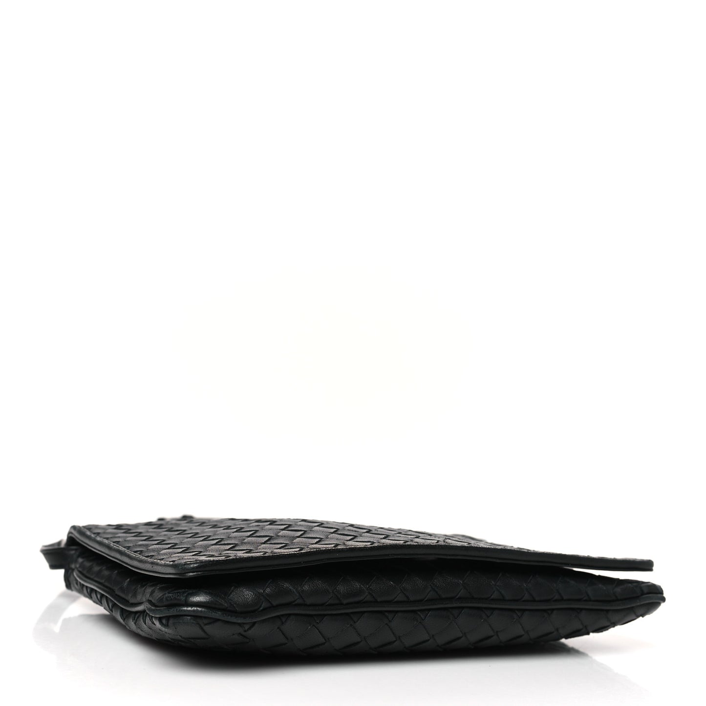 Nappa Mini Intrecciato Flap Crossbody Bag Black
