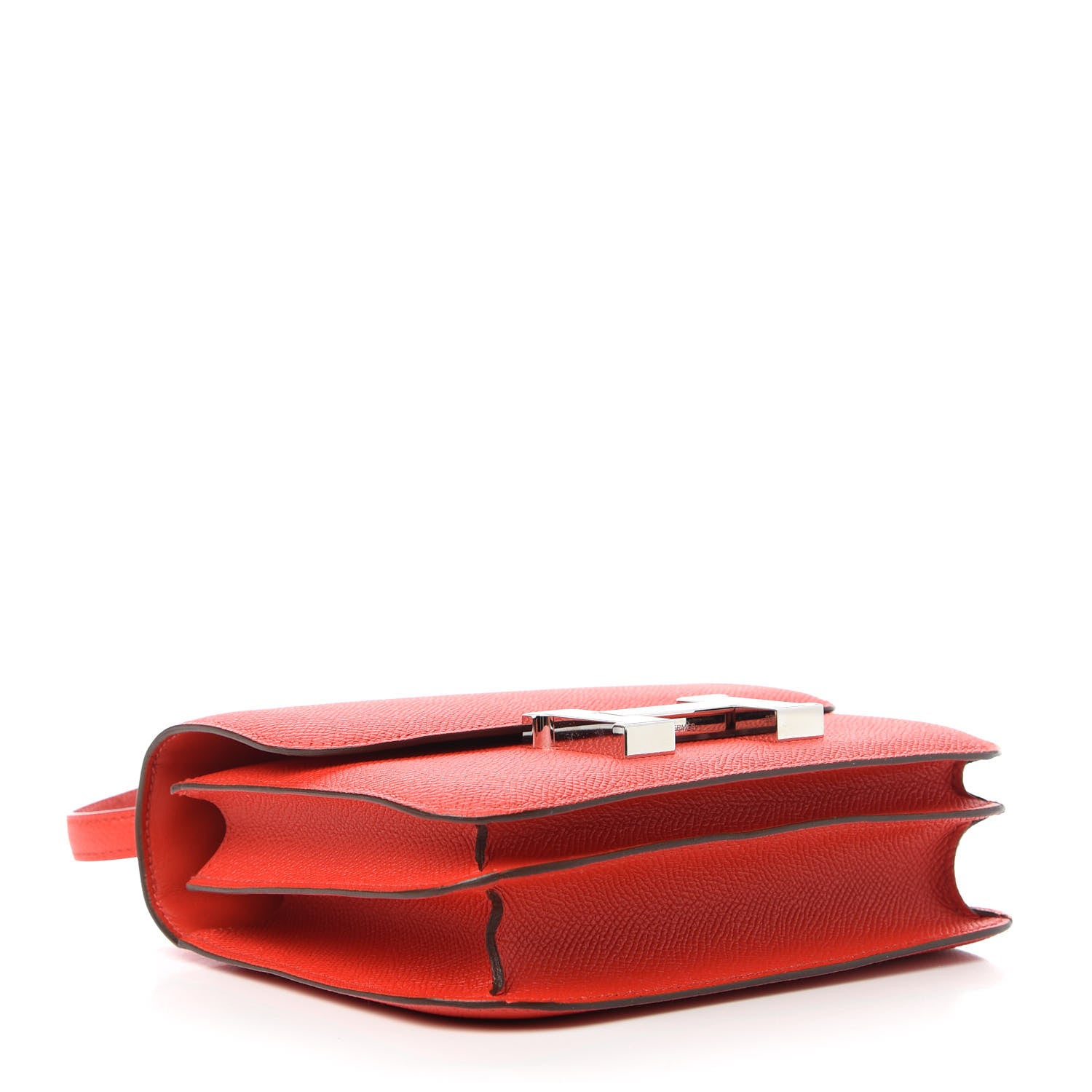 Hermes Epsom Enamel Constance 18 Capucine Sanguine 5 of 14