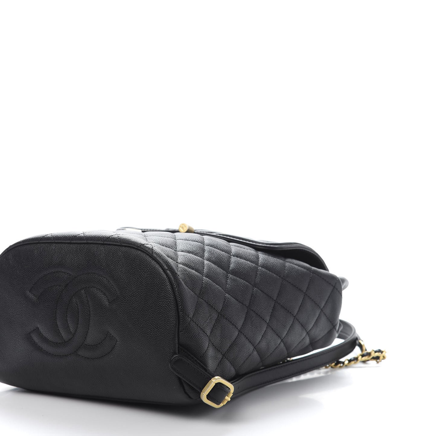 Caviar Quilted Filigree Backpack Black