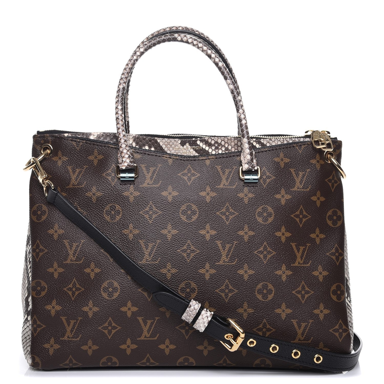 Louis Vuitton Python Monogram Pallas Black 1 of 12