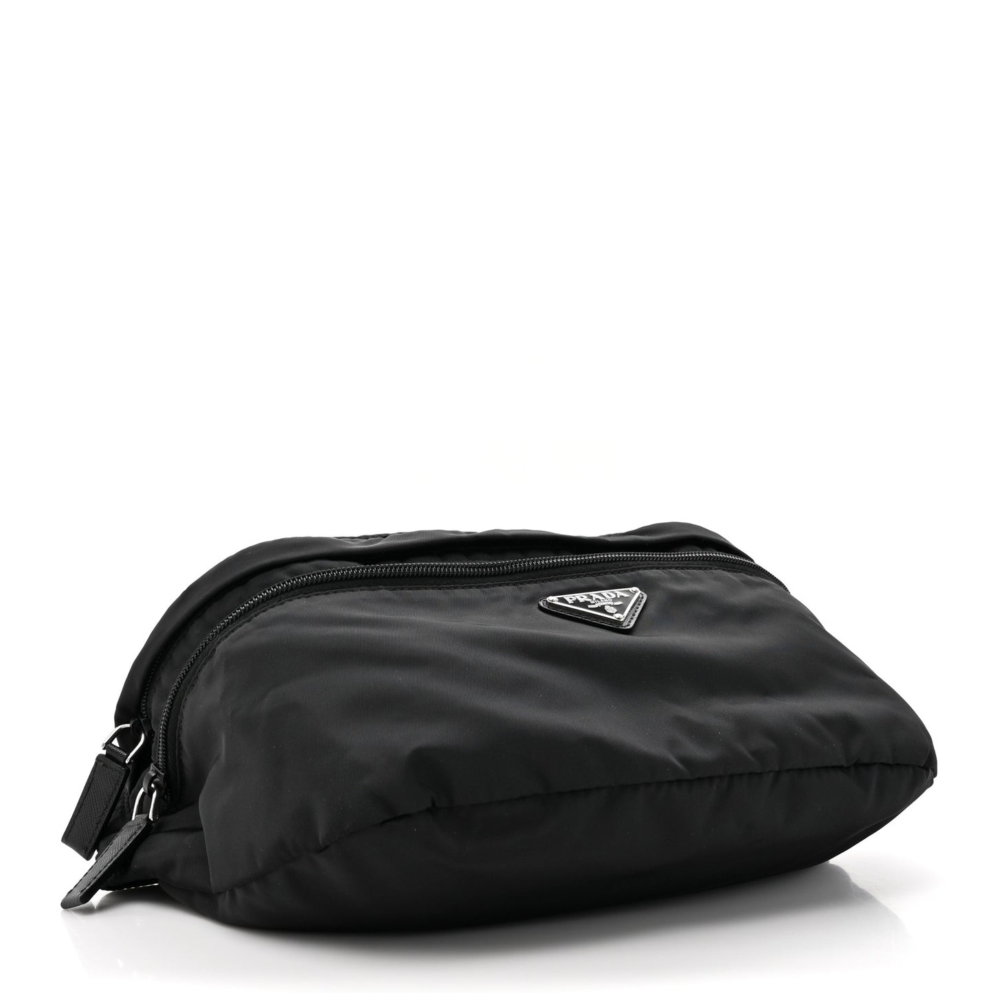 Re-Nylon Saffiano Convertible Belt Bag Black