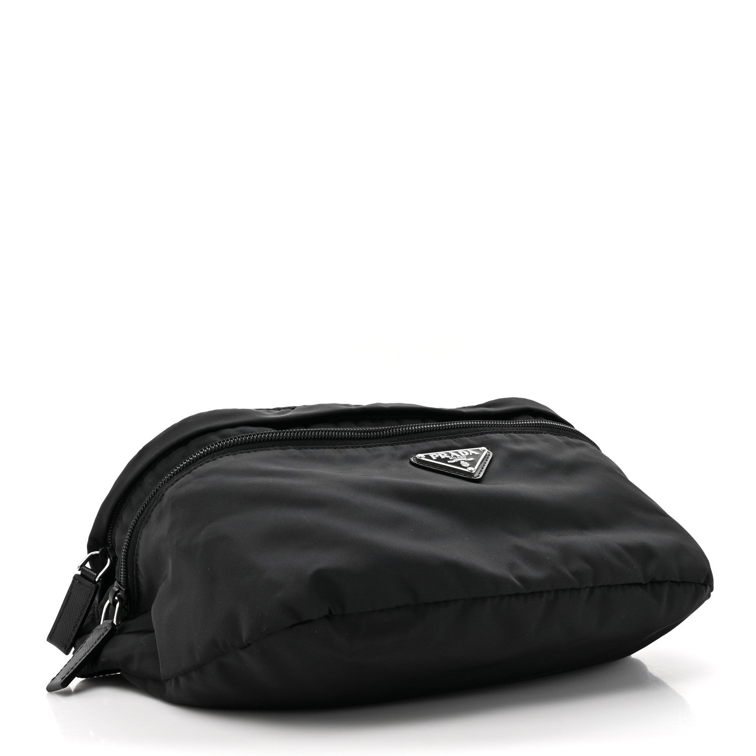 Prada Re-Nylon Saffiano Convertible Belt Bag Black 6 of 17