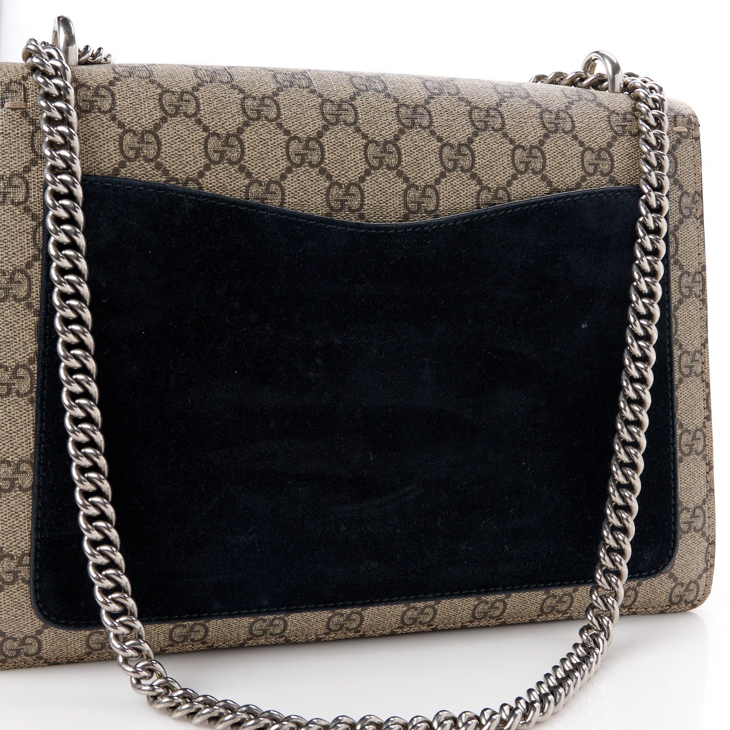 Gucci GG Supreme Monogram Medium Dionysus Shoulder Bag Black 14 of 16