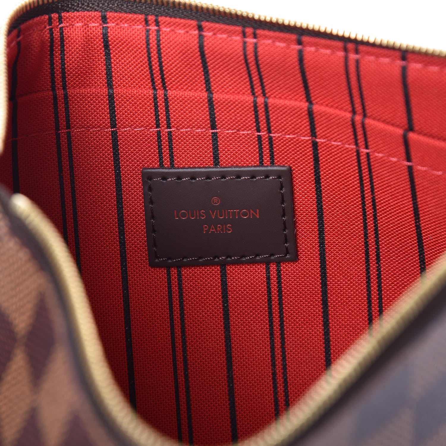 Louis Vuitton Damier Ebene Neverfull MM GM Pochette 6 of 8