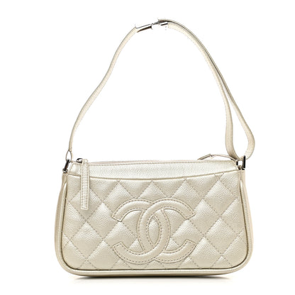 Chanel Metallic Caviar Quilted Timeless CC Shoulder Bag Gold 1 of 12