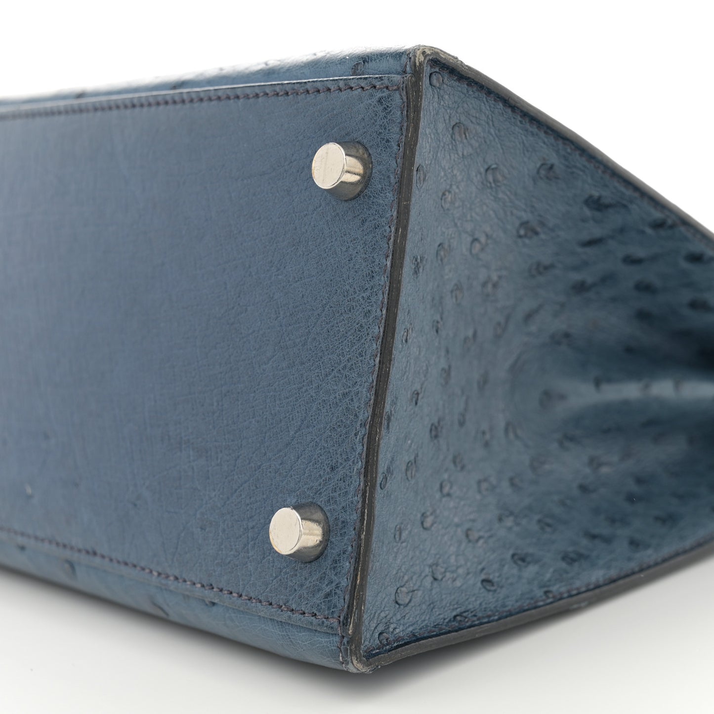 Ostrich Kelly Sellier 28 Bleu Roi