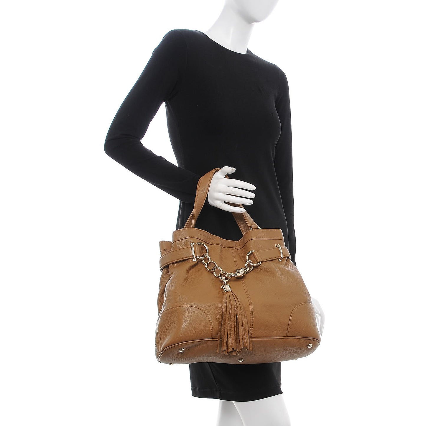 Deerskin Medium Sienna Bit Tote Camel