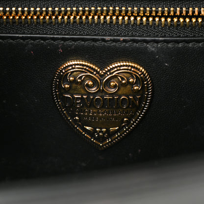 Dolce & Gabbana Calfskin Medium Devotion Crossbody Bag Black 6 of 13