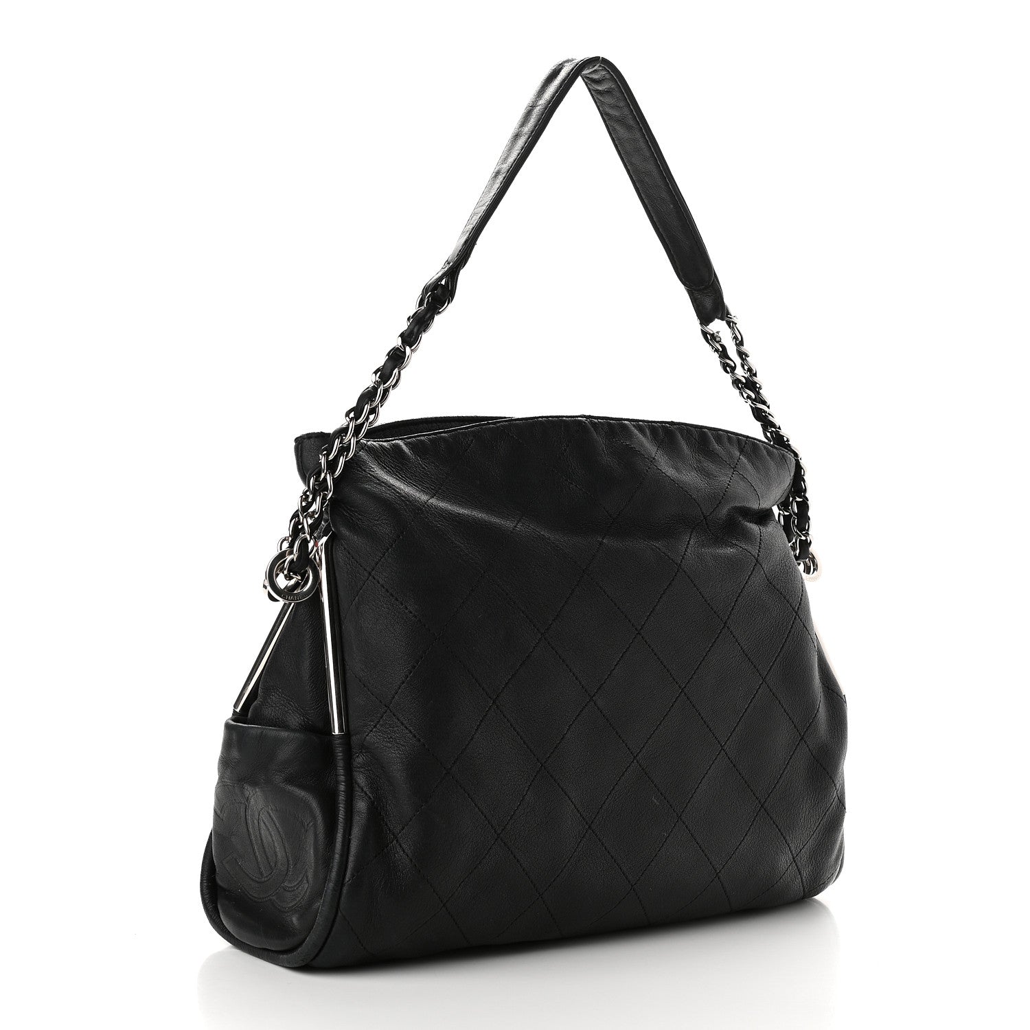 Chanel Lambskin Ultimate Soft Hobo Black 3 of 11