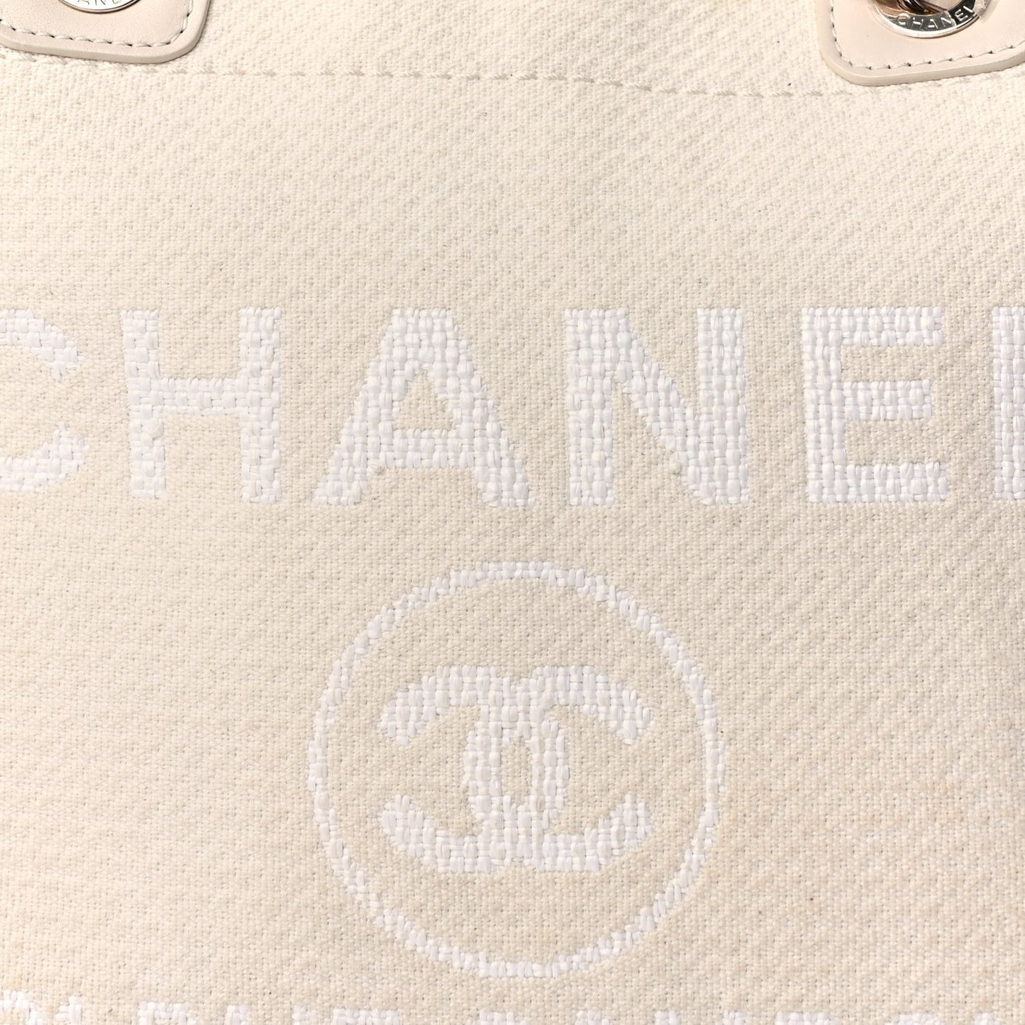 Mixed Fibers Small Deauville Tote  White