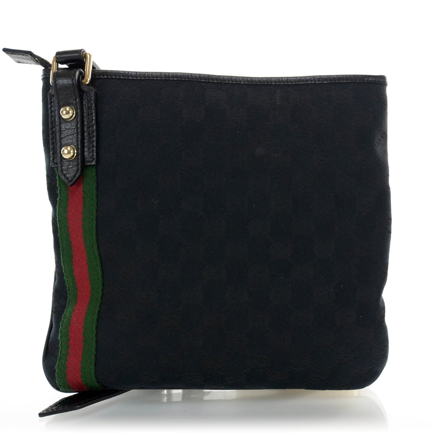 Gucci Monogram Jolicoeur Messenger Bag Black 3 of 9