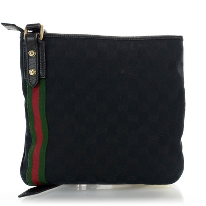 Gucci Monogram Jolicoeur Messenger Bag Black 3 of 9