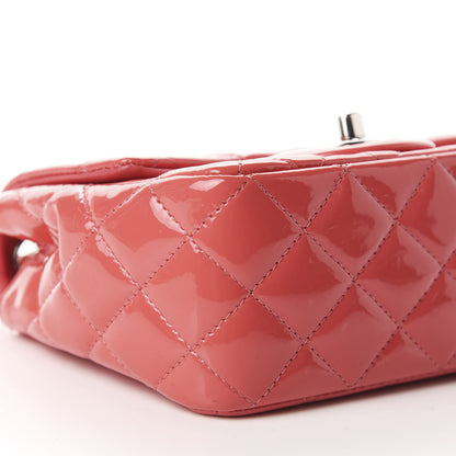 Chanel Patent Quilted Mini Square Flap Pink 6 of 11