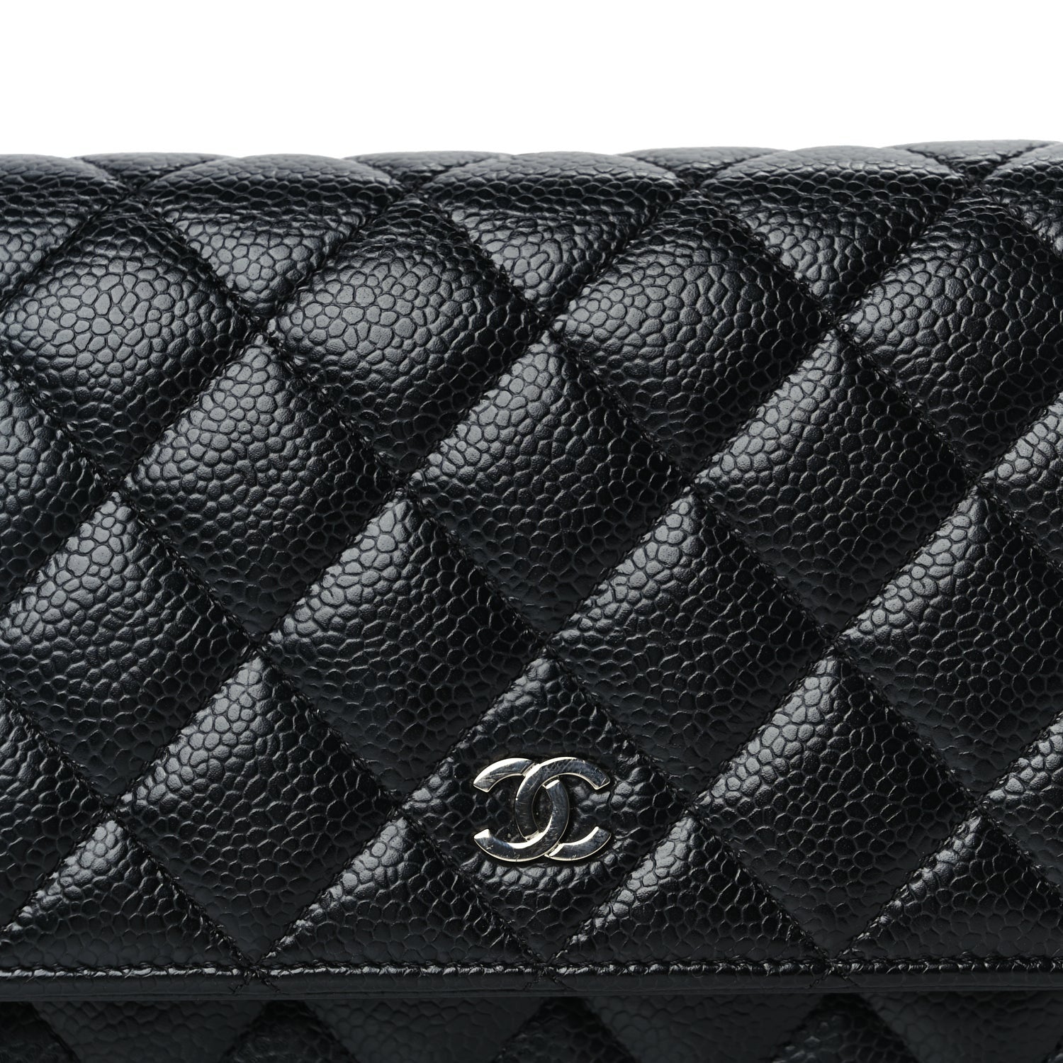 Chanel Caviar Quilted Wallet On Chain WOC  Black 6 of 8