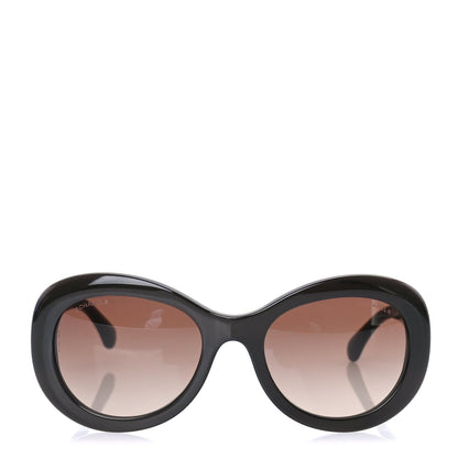 Chanel Acetate Polarized CC Sunglasses 5468-B-A Black 2 of 7