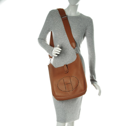 Hermes Taurillon Clemence Evelyne III GM Gold 2 of 7