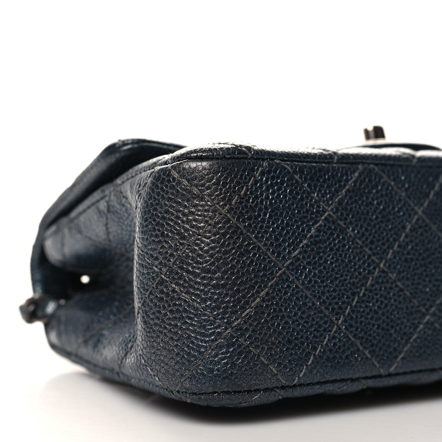 Chanel Caviar Quilted Mini Rectangular Flap Charcoal 9 of 11