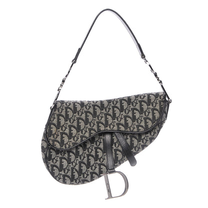 Christian Dior Monogram Saddle Bag Black 1 of 9