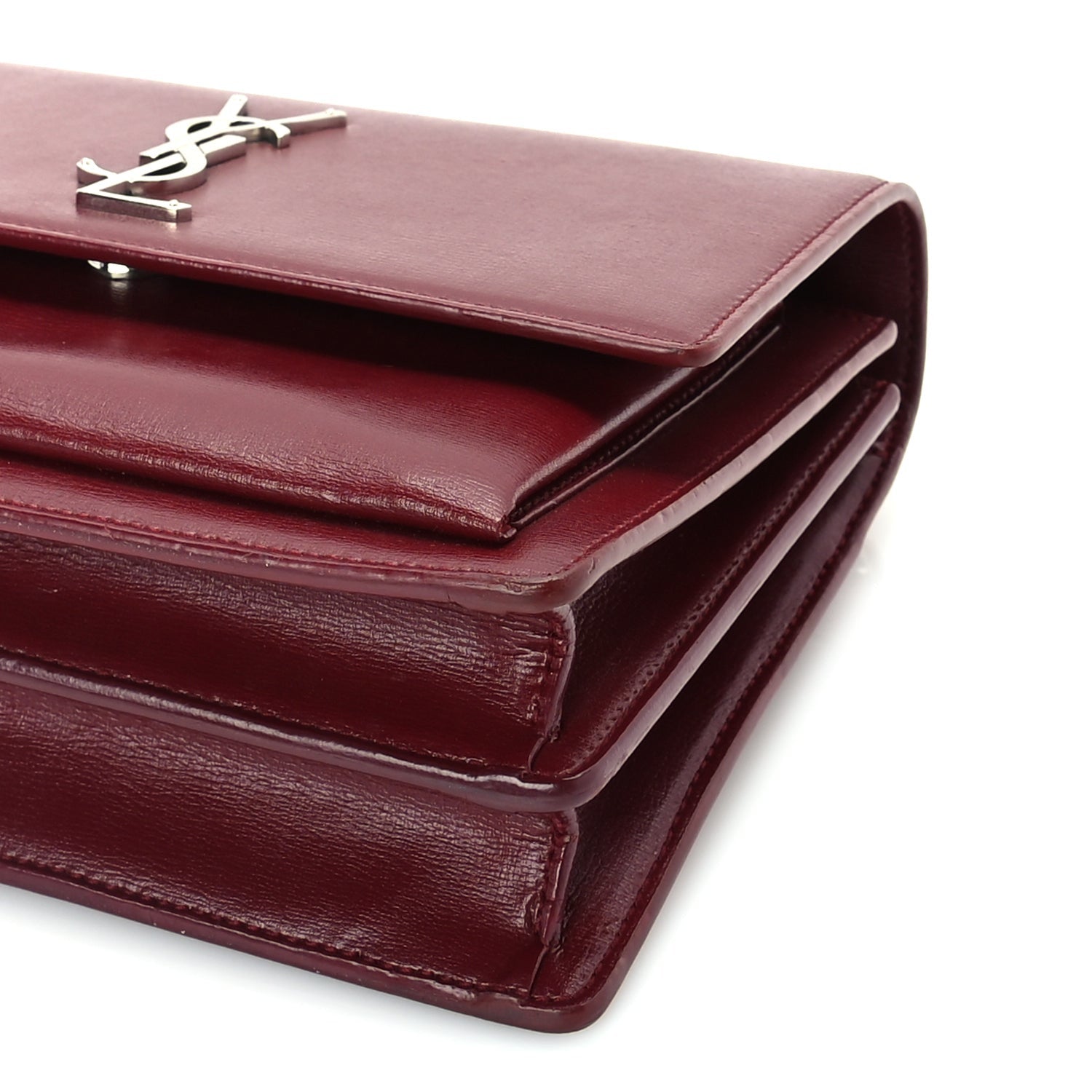 Saint Laurent Calfskin Medium Monogram Sunset Palissandre 8 of 8