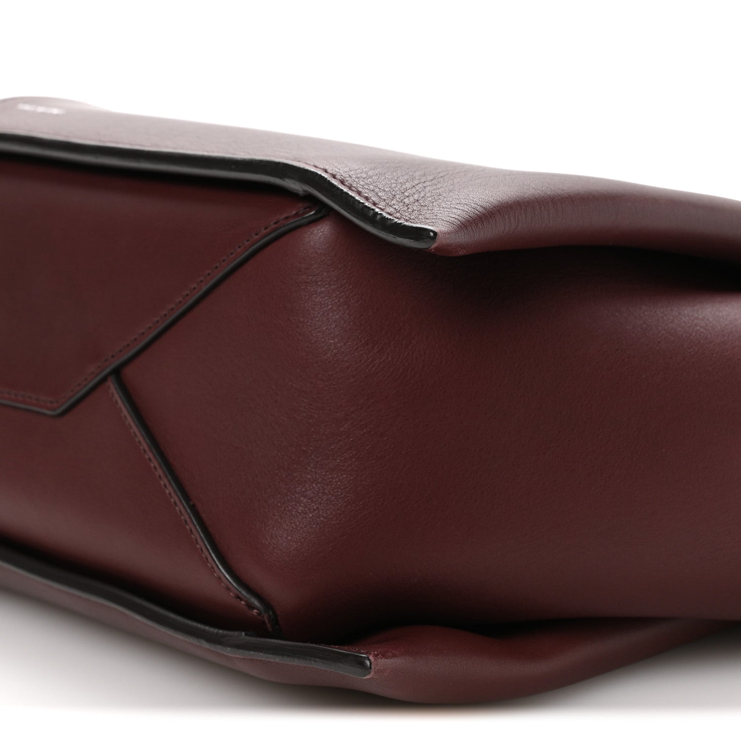 Celine Supple Natural Calfskin Medium Tri-Fold Bag Burgundy 11 of 12