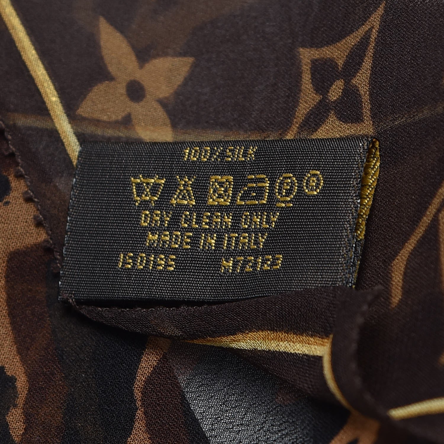 Louis Vuitton Silk Crepe Leopard Monogram Scarf 5 of 5