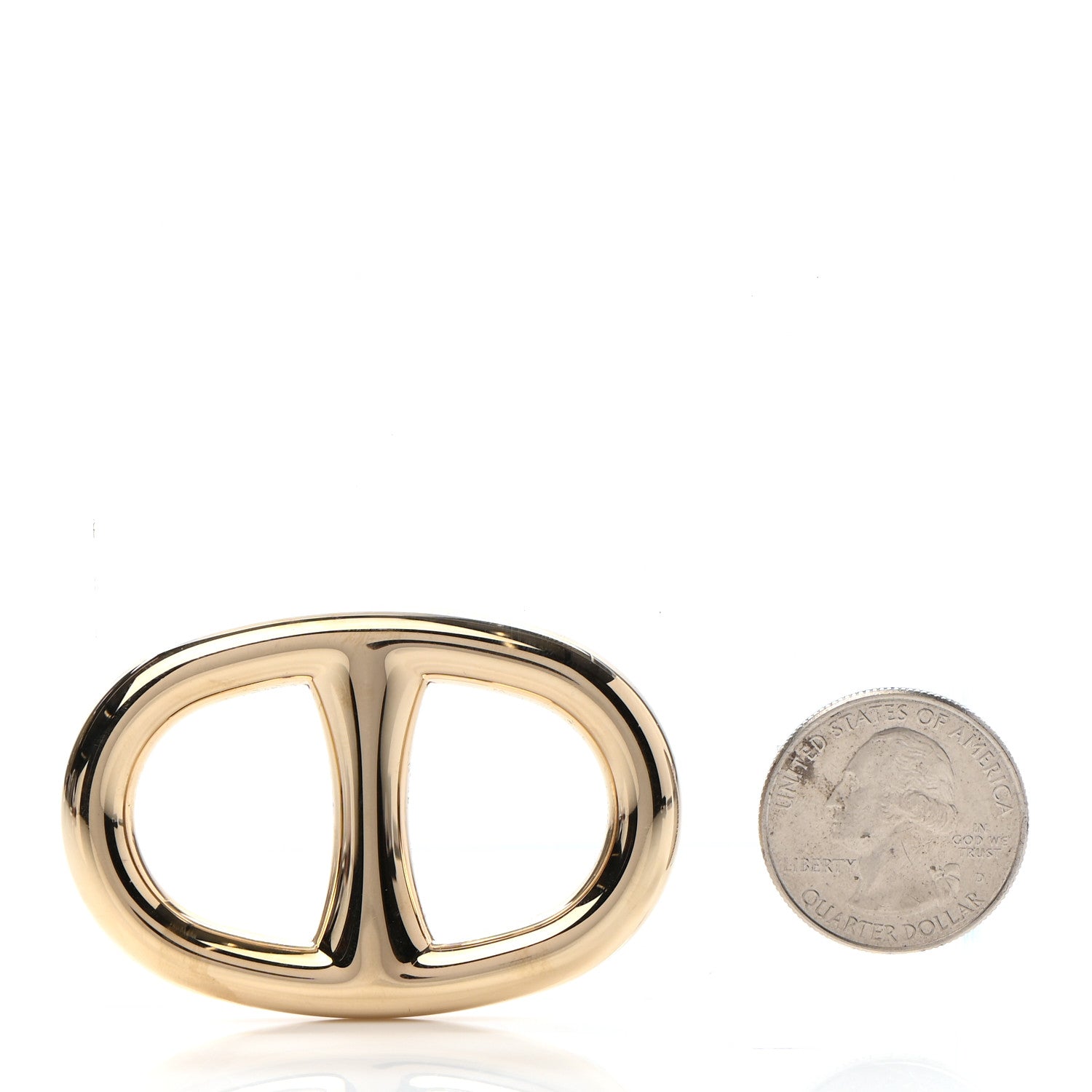 Hermes Permabrass Chaine D'Ancre Scarf Ring 2 of 3