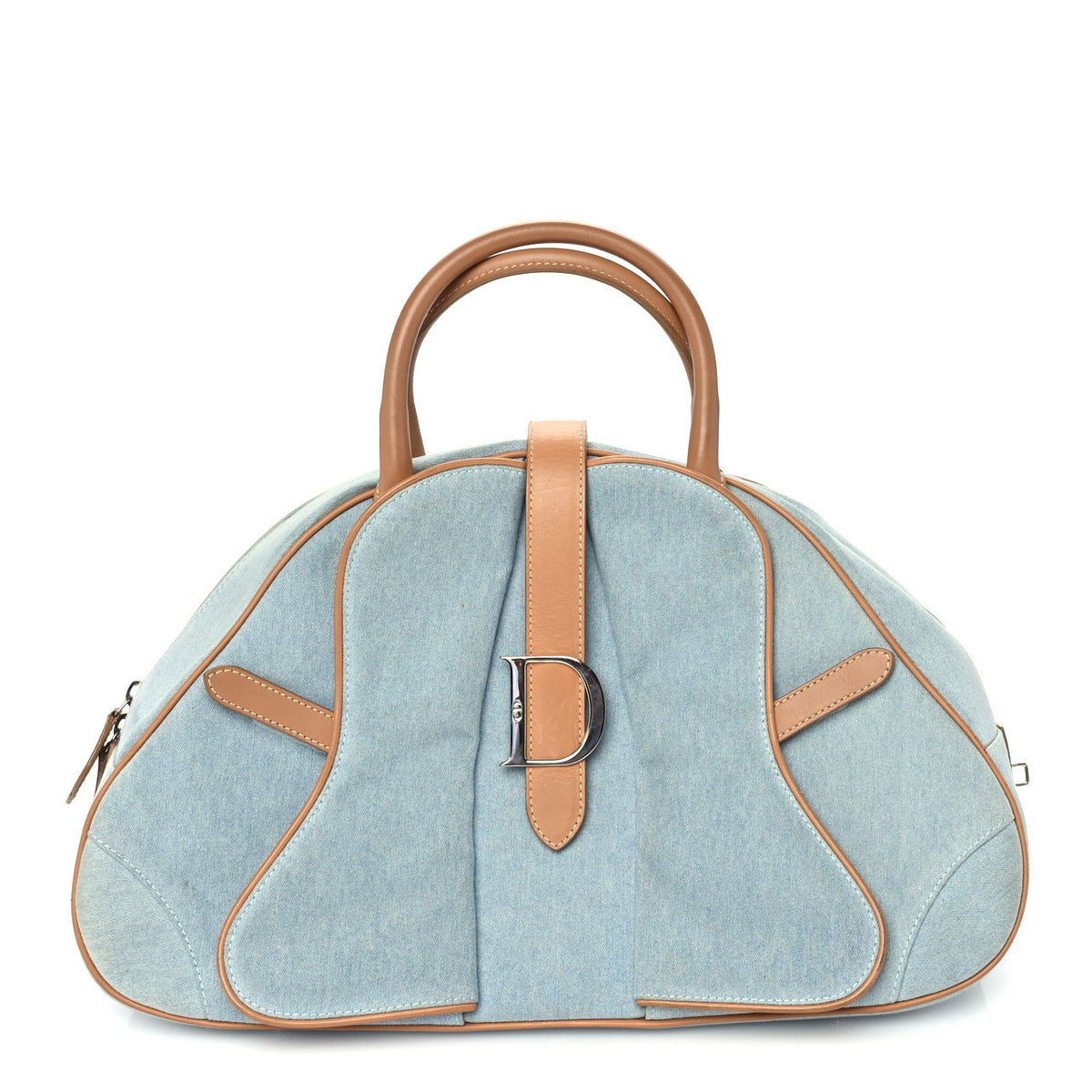 Christian Dior Denim Saddle Bowler Blue 1 of 8