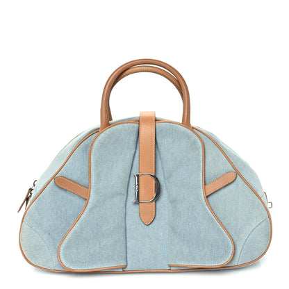 Christian Dior Denim Saddle Bowler Blue 1 of 8
