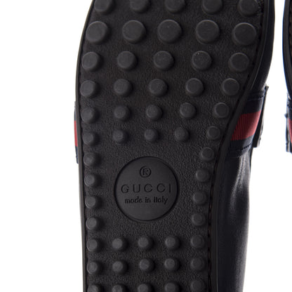 Gucci Nappa Web Mens Kanye Driver Loafers 8.5 Blue 8 of 11