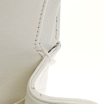 Chanel Caviar Quilted Maxi Double Flap White 12 of 12