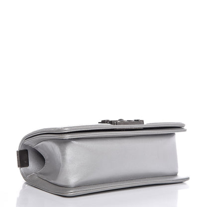 Chanel Galuchat Stingray Small Boy Flap Silver 4 of 8