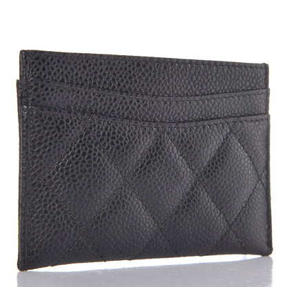 Chanel Caviar Quilted Card Holder Black 3 of 9