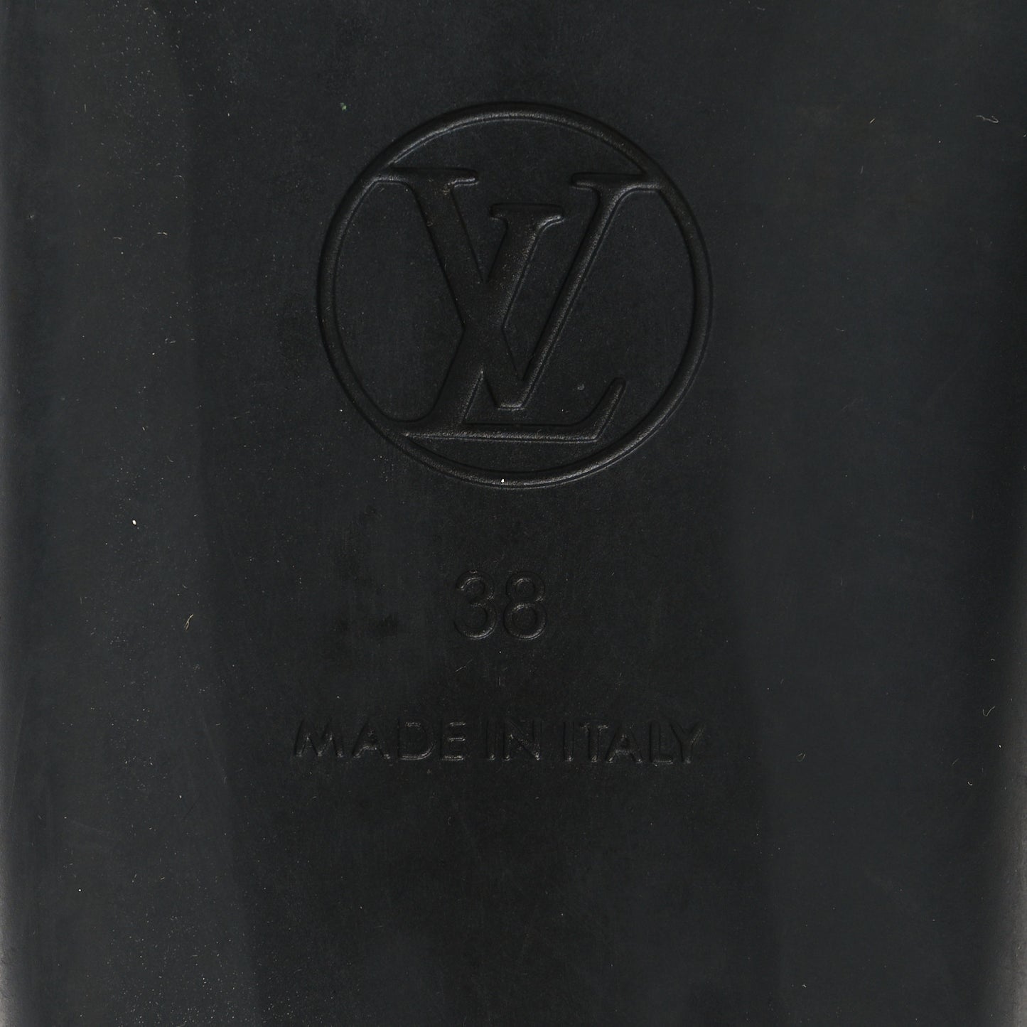 Monogram Sunbath Flat Mule Sandals 38 Black