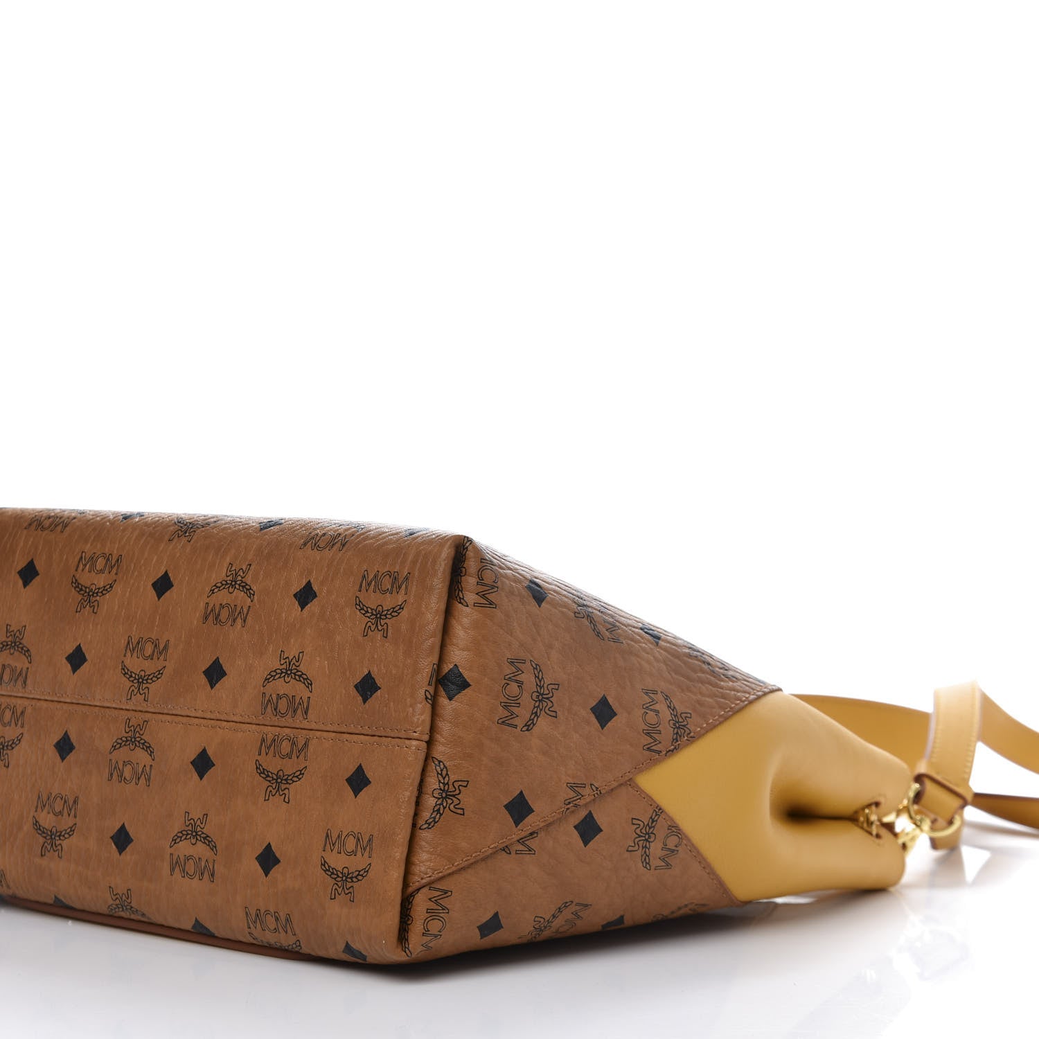 MCM Visetos Medium Klara Hobo Cognac Yellow 7 of 12