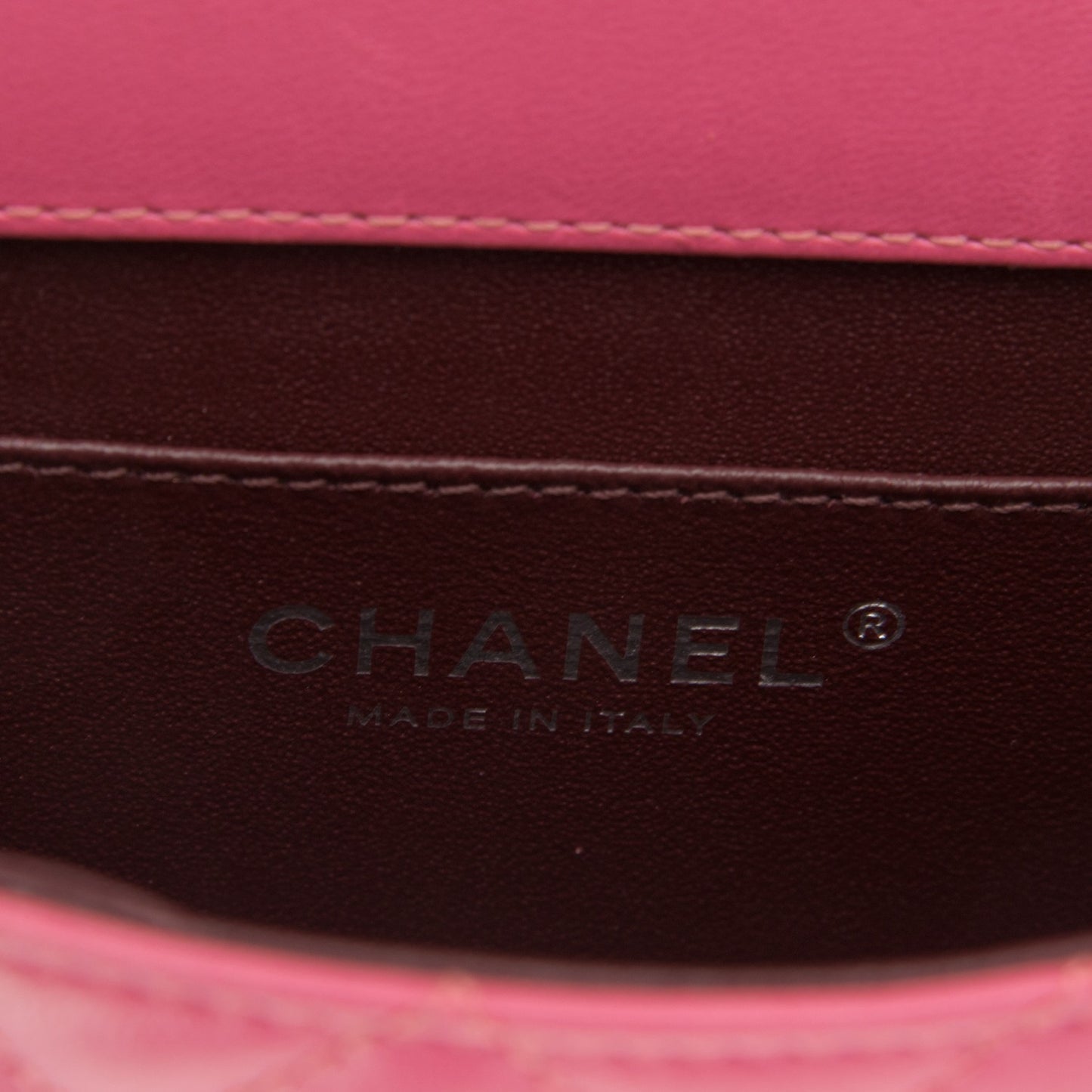 Lambskin Quilted Mini Crossing Times Flap Pink
