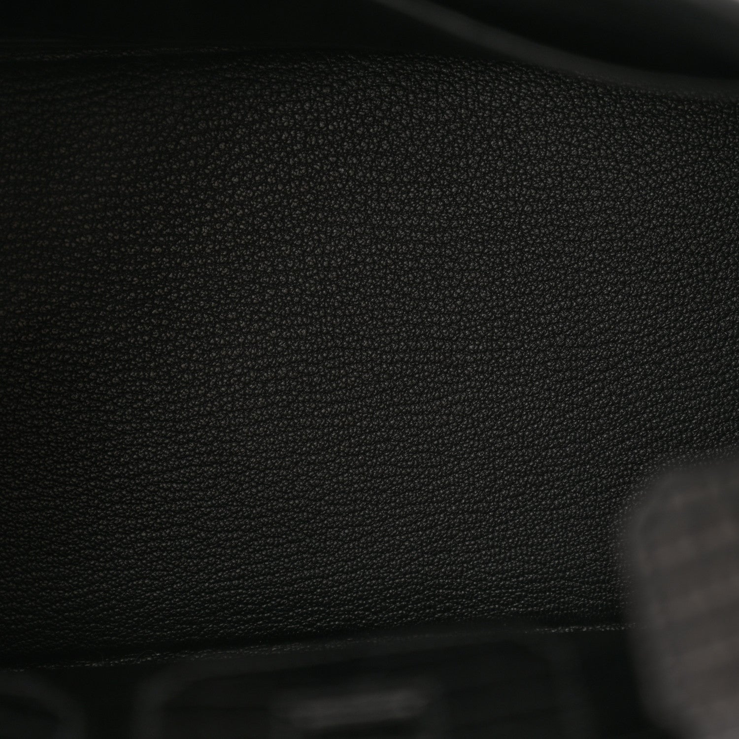 Hermes Togo Matte Alligator Birkin Touch 25 Black 5 of 10