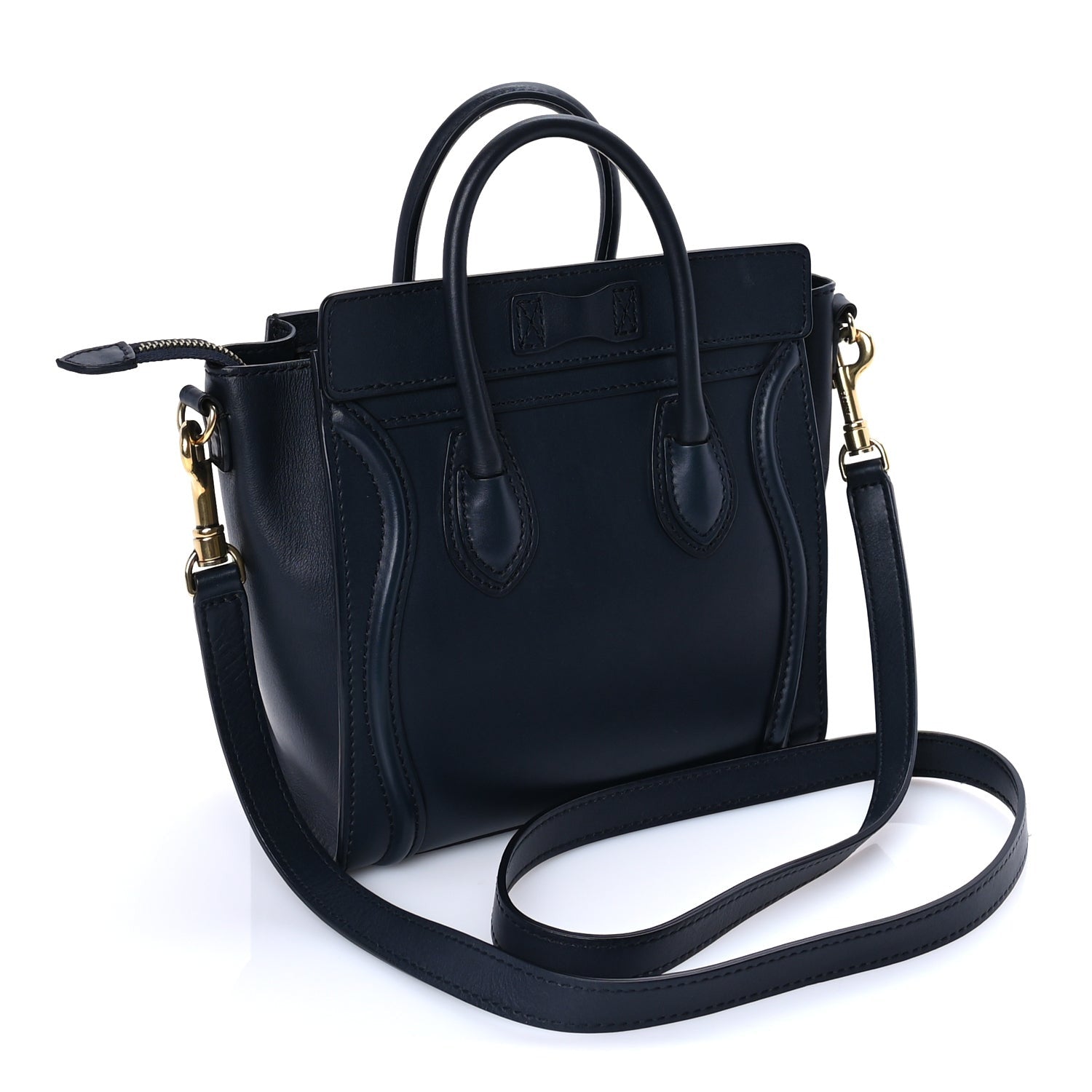 Celine Smooth Calfskin Nano Luggage Ink 2 of 7
