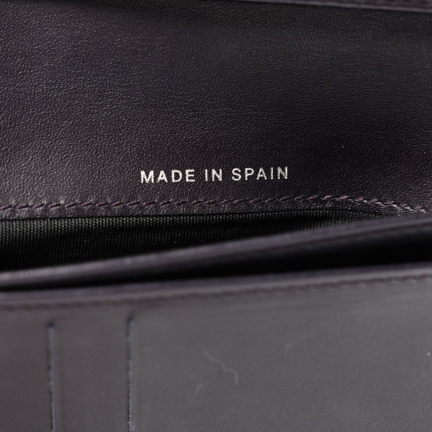 Caviar Timeless CC Zipped Pocket Wallet Dark Purple