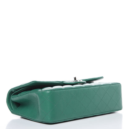 Chanel Lambskin Quilted Medium Double Flap Green 4 of 13
