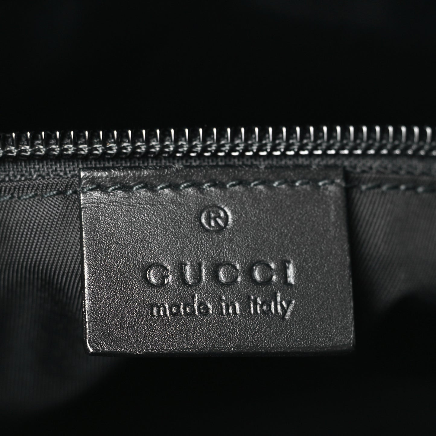 GG Supreme Monogram Web Messenger Bag Black